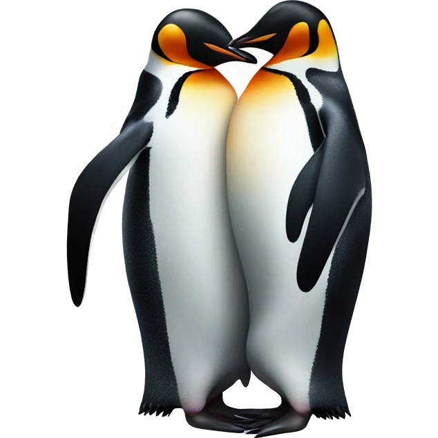 2 penguins hugging emoji