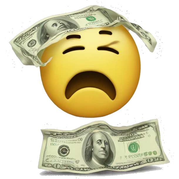A bundle of crying emoji dollars emoji