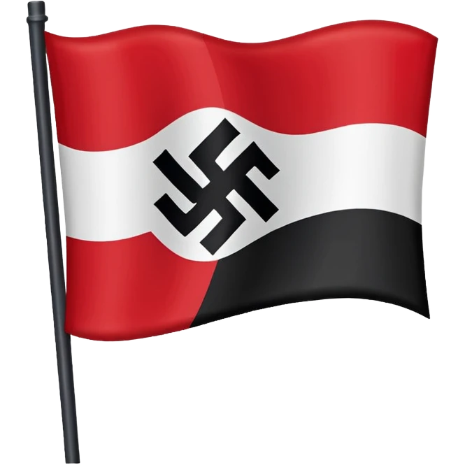 Nazi germany waving flag emoji