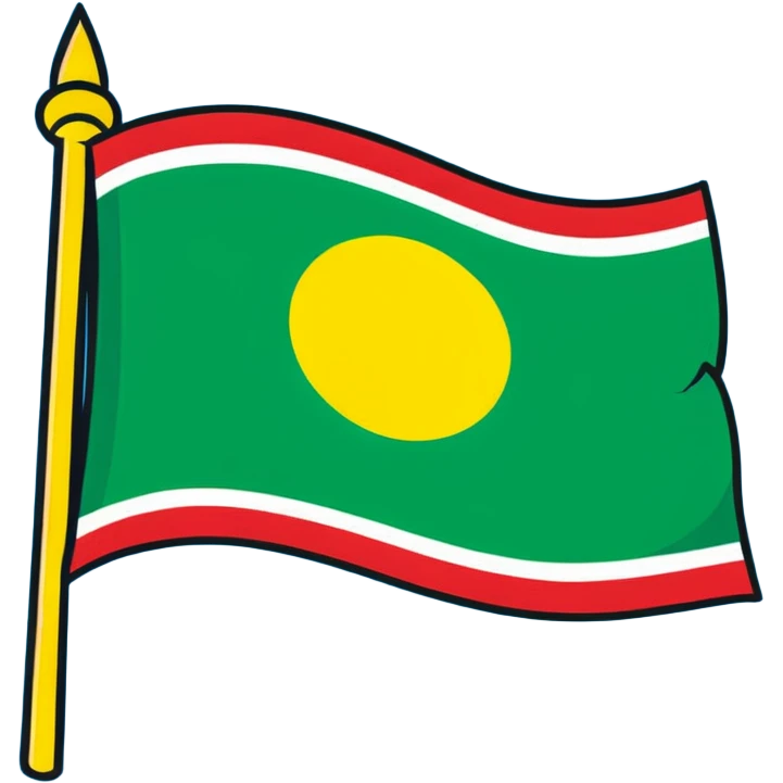 Kurdish flag with sun symbol emoji