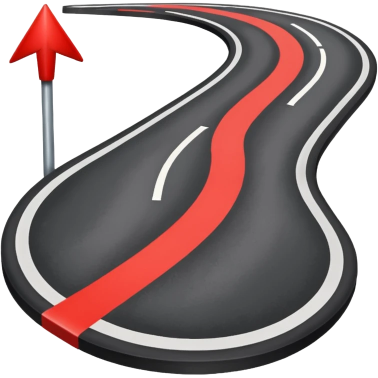 create a realistic emoji showing logistics route emoji