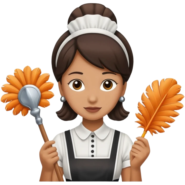 Maid with duster emoji