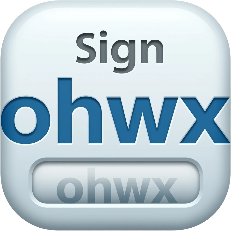 Sign up word withm Reservation site emoji