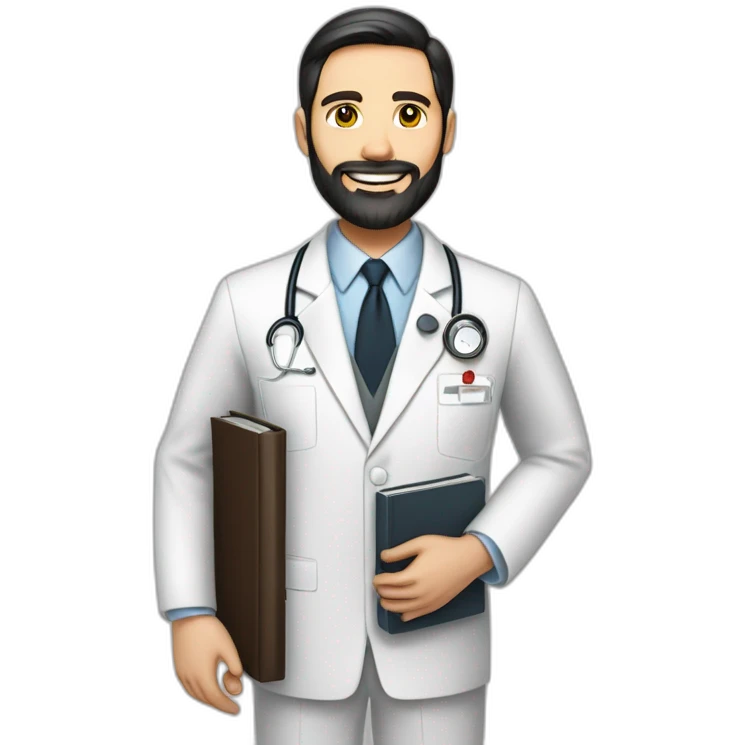 husband american 55 dark hair trimmed beard business suit pastor holding bible, wife asian age 55 black shoulder length hair wearing nurse uniform and nurse cap, no children emoji