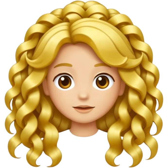 Corona de pelo dorada emoji