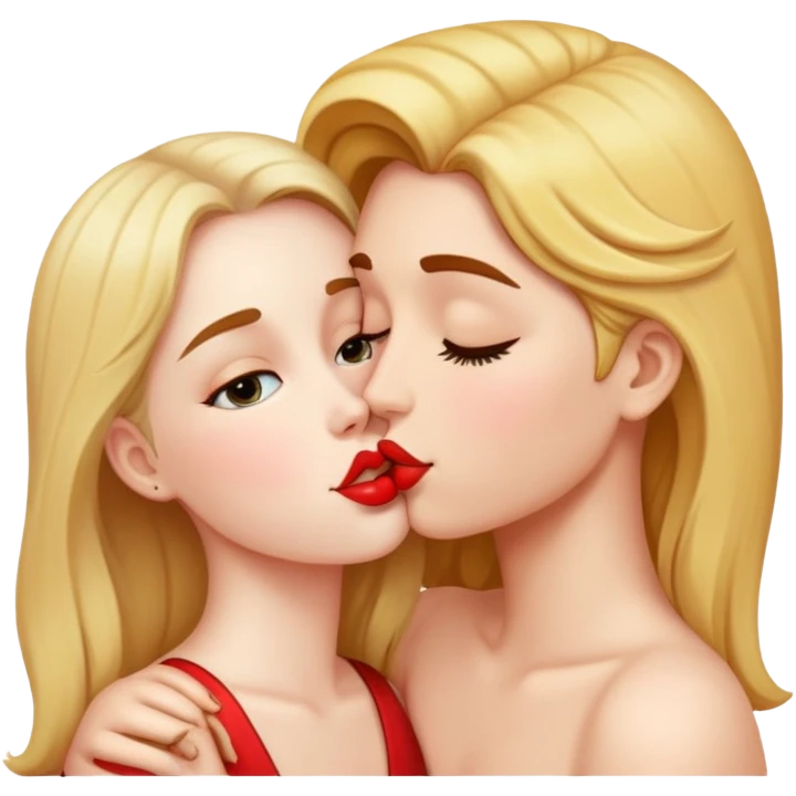 Girl kissing  emoji