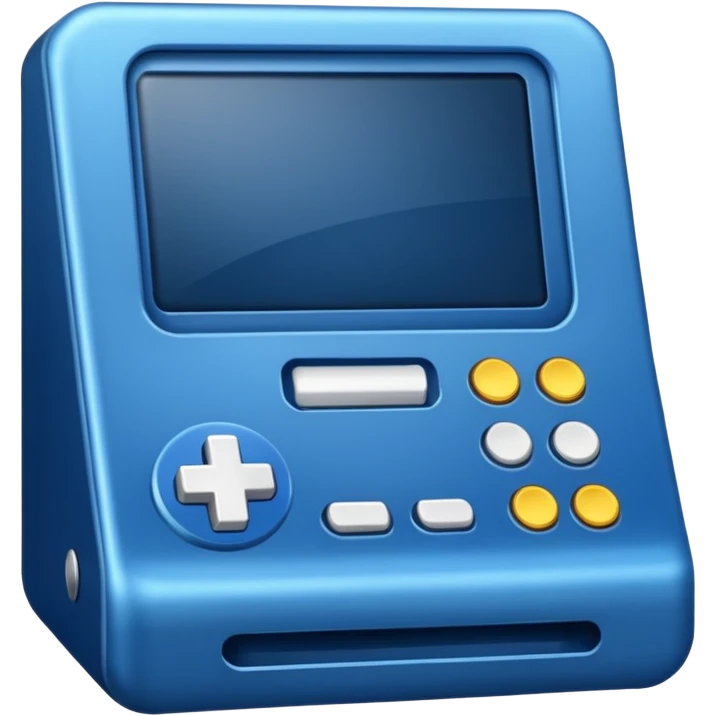 gaming machine classic blue emoji