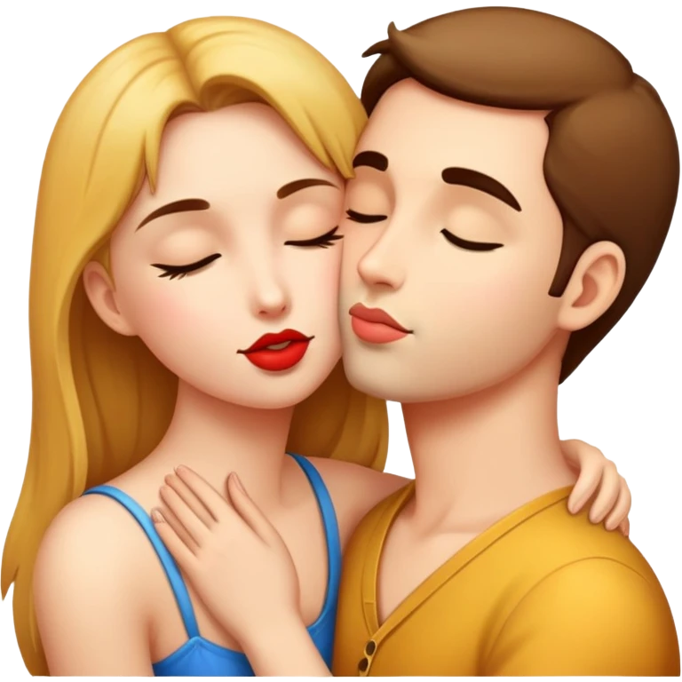 A kiss on the neck emoji
