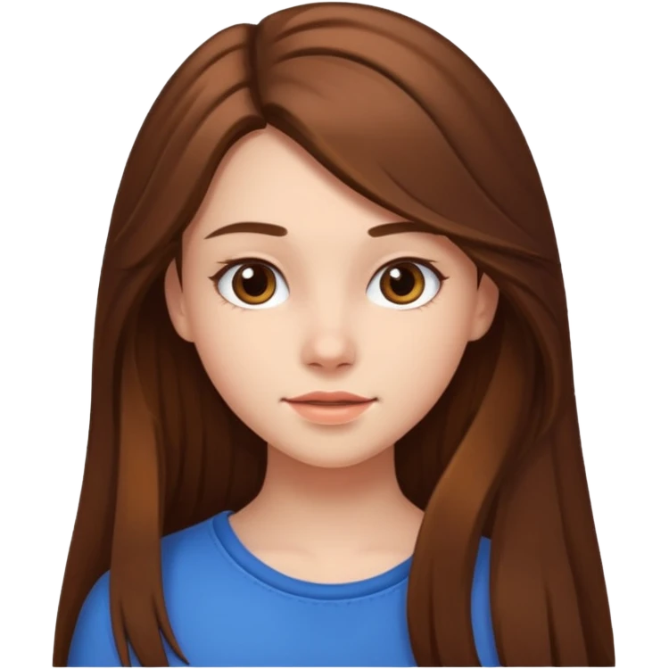 Tête jolie femme ado emoji