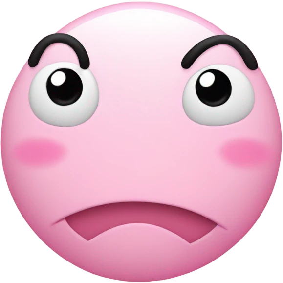 Light pink smiley with two little bows and eyelashes  emoji