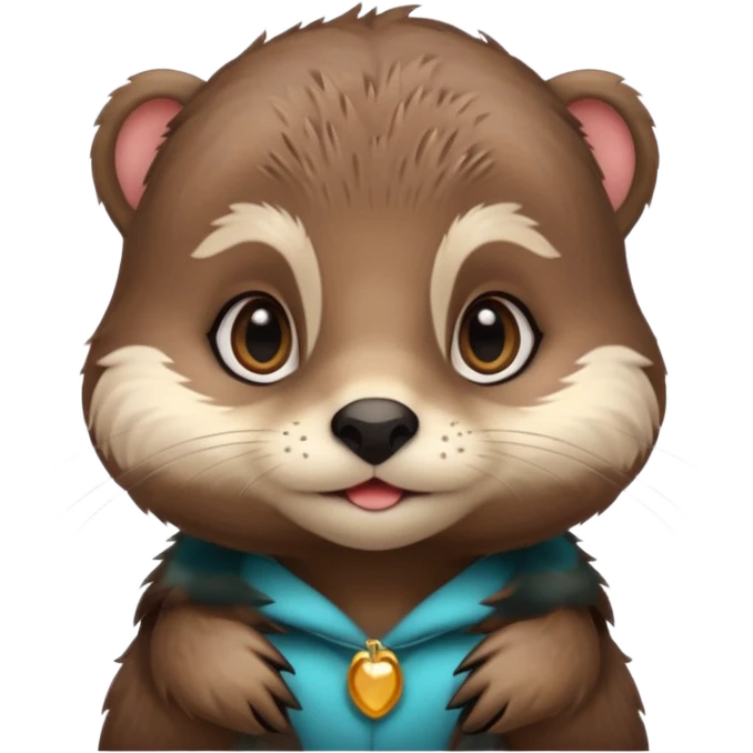 Cute coquette Otter emoji