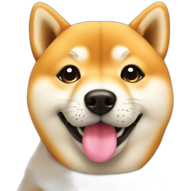 shiba sending kisses emoji