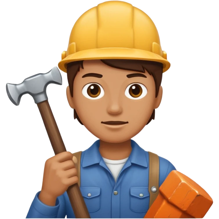 person holding a hammer emoji