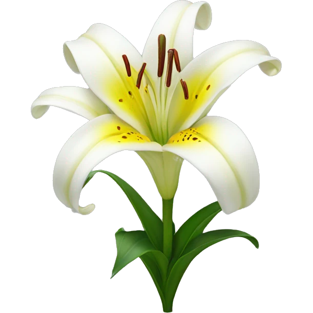Lily flower emoji
