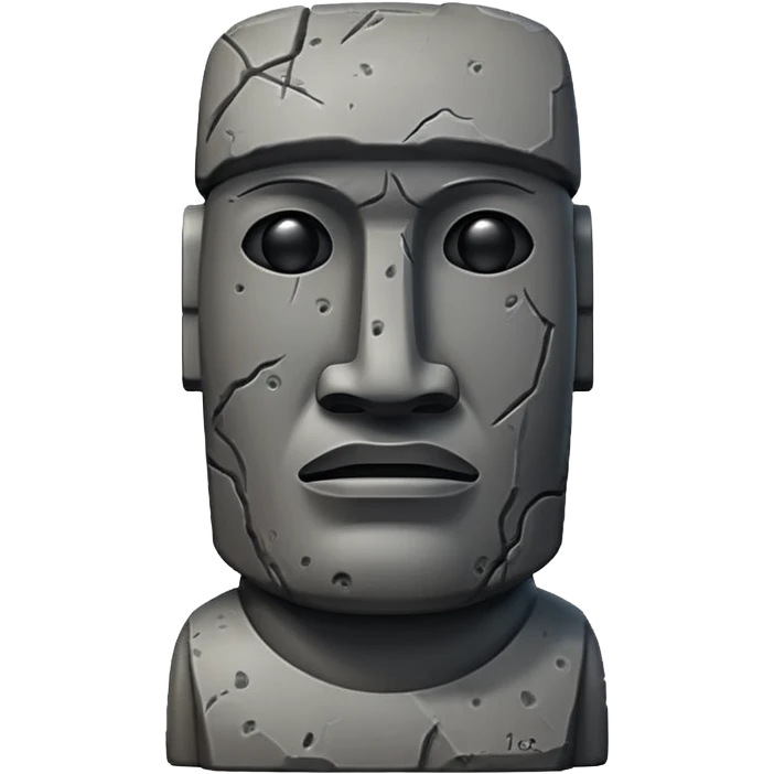 Moai statue  emoji
