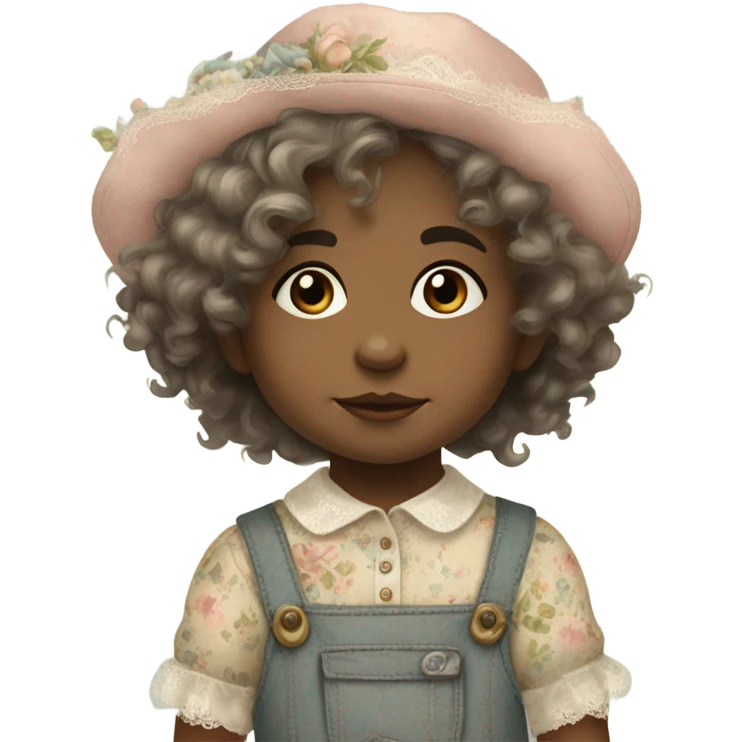 Shabby chic toddler emoji