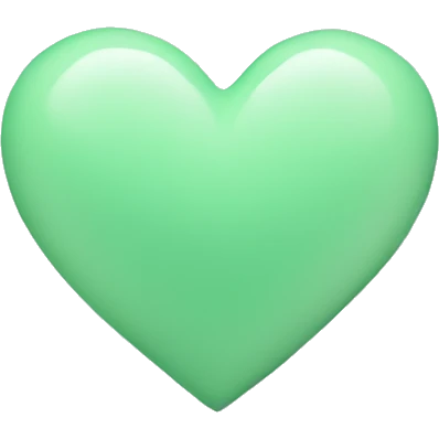 Pastel green heart emoji