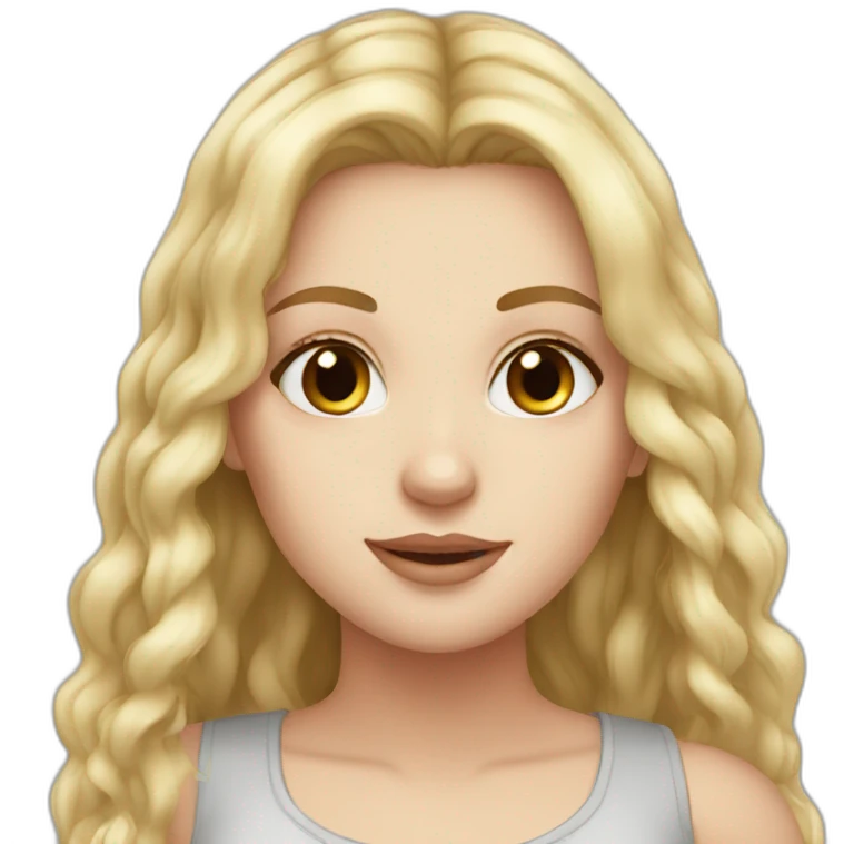 beautiful white girl emoji