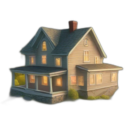 House on a hill emoji