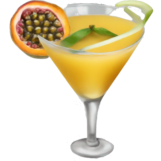 a passion fruit martini emoji