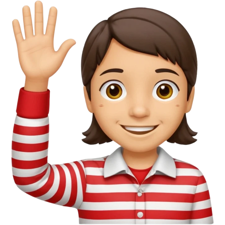 kiko del chavo del 8 saludando con camisa completa emoji