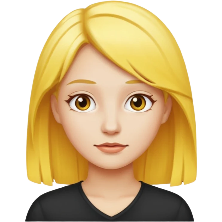 change the women’s hair to yellow emoji