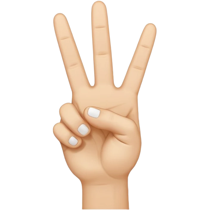 peace sign emoji