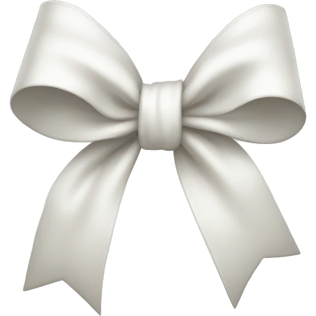 white bow  emoji