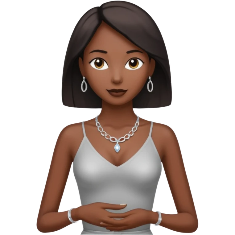 Zayif ince belli kadin esmer emoji