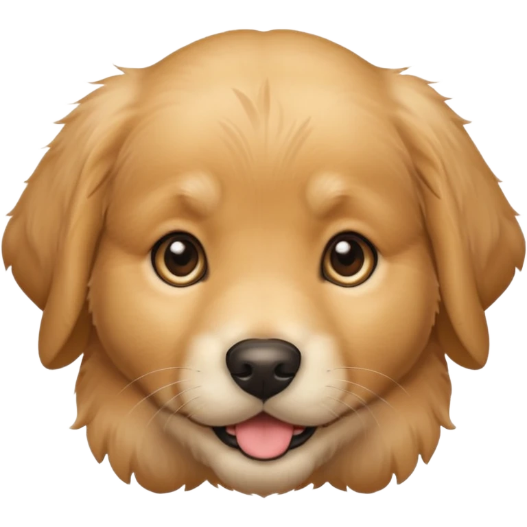 Golden Baby dog face 🐶 emoji