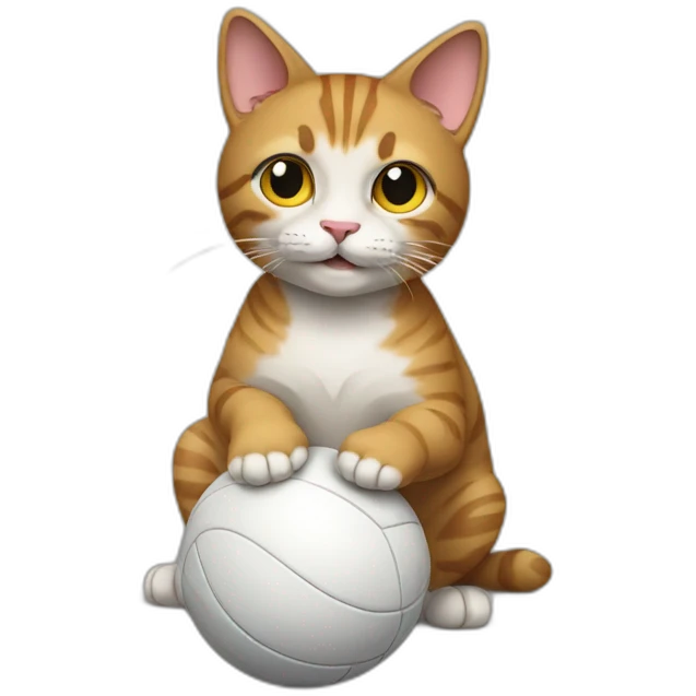 cat playing ball emoji