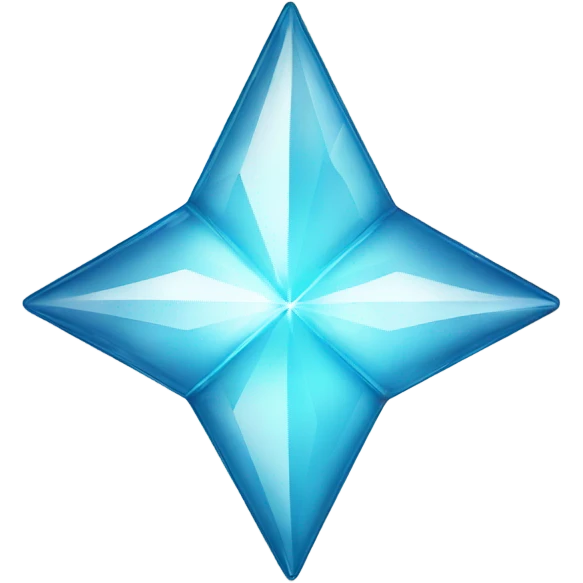 glass four-point star diamond emoji
