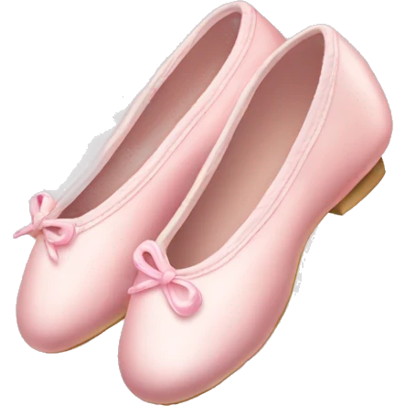 Pale pink ballet shoes emoji