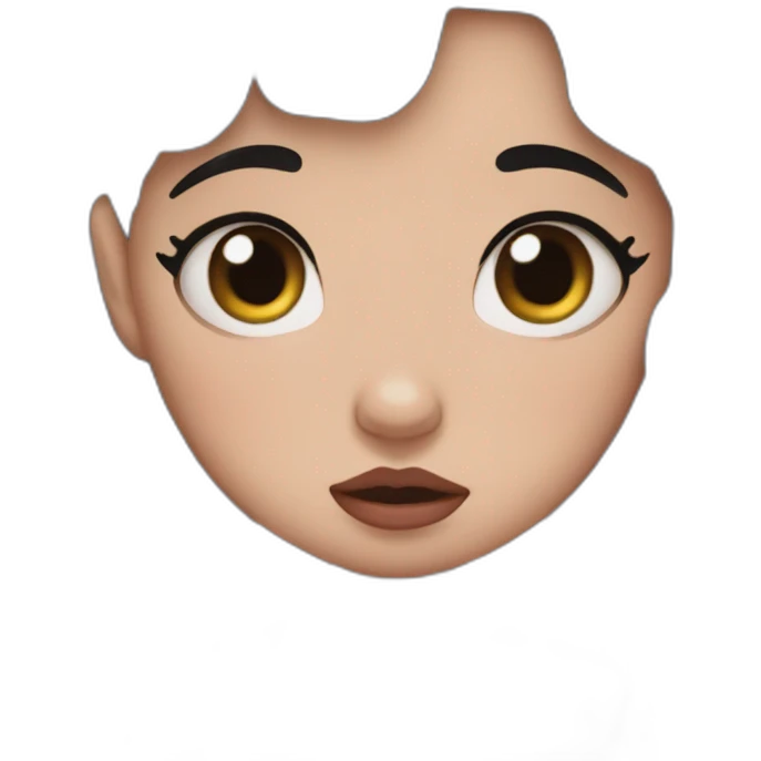 melanie martinez cry baby with brown hair emoji