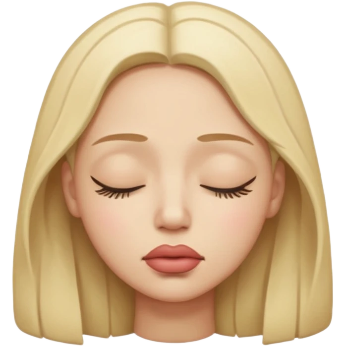  علامت سکوت گنگ با لب های گنچه ایموجی  emoji