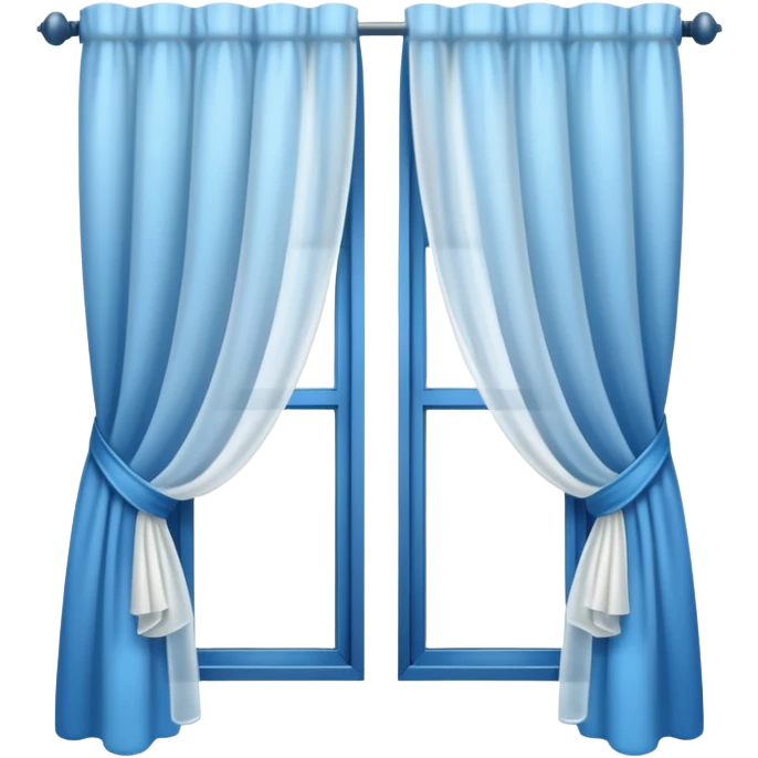 Окно с развивающиеся шторы emoji