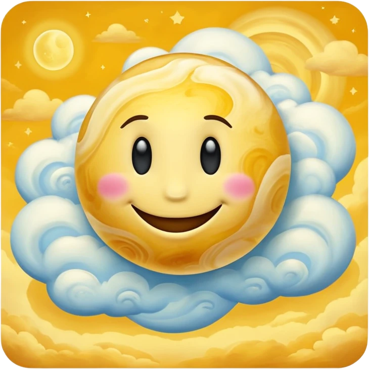 planet venus smiley face emoji