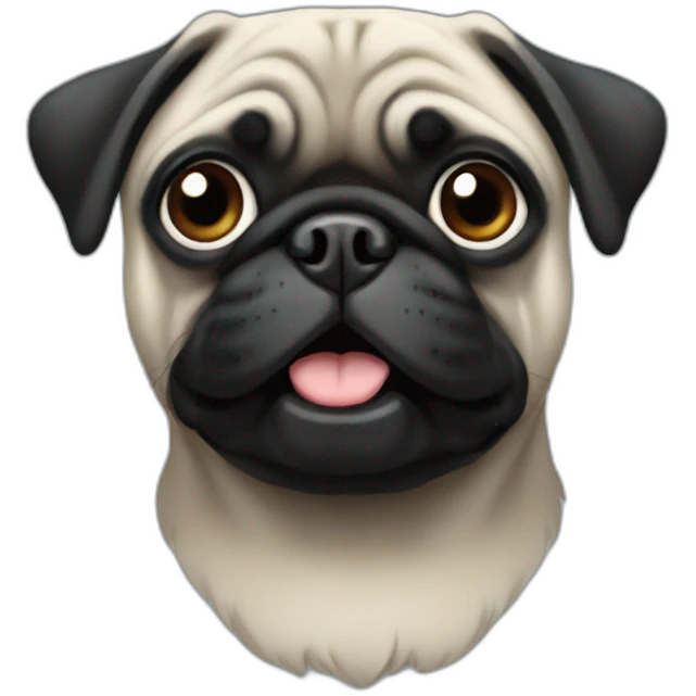 black-pug emoji