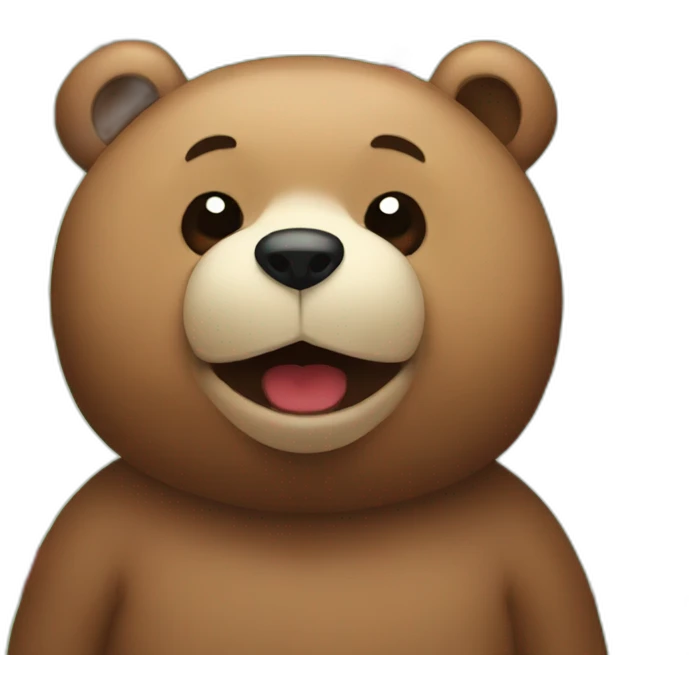 A bear who hates berries emoji