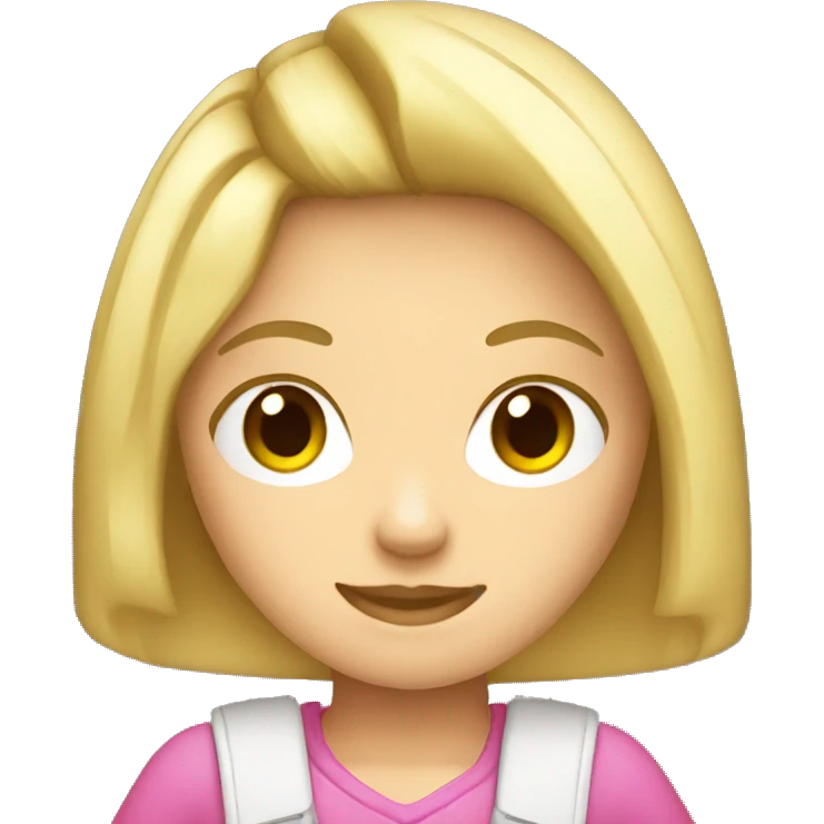  haired blonde light skin girl playing nintendo ds emoji
