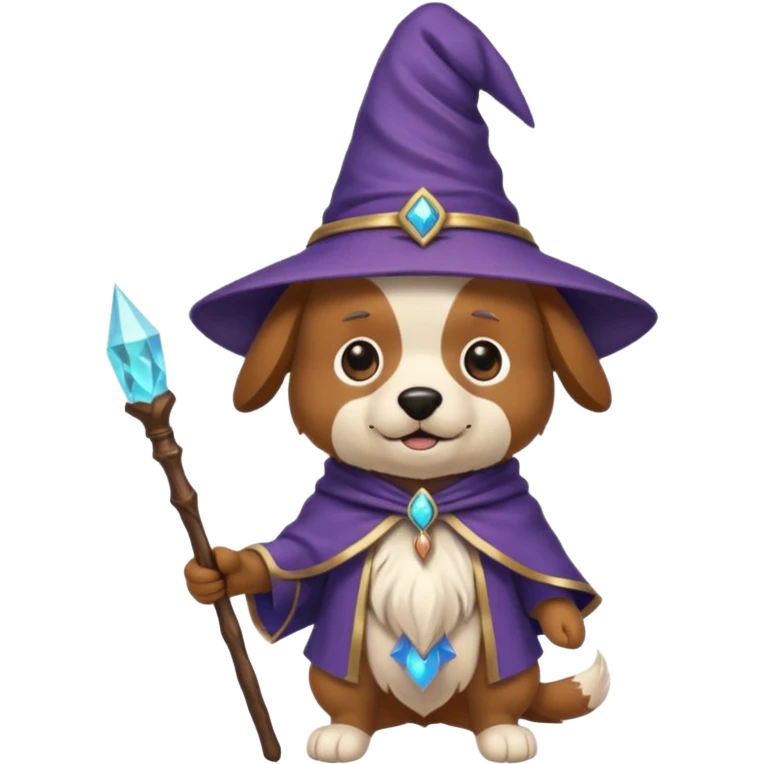Dog wizard emoji