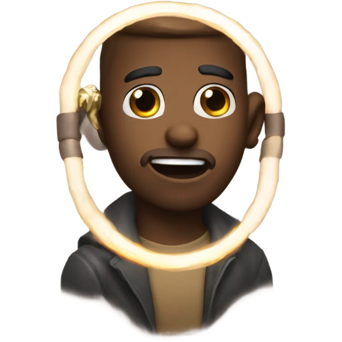 💩 emoji with a halo ring Holy Shit emoji
