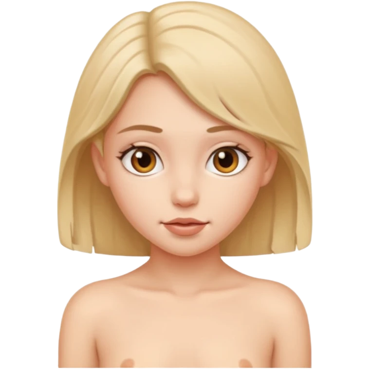 Naken unge jente emoji