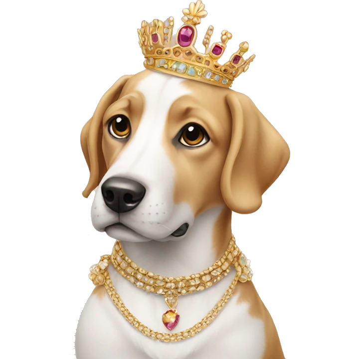 Dog with jewellery  emoji