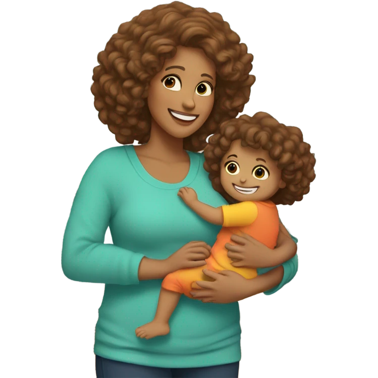 white mother with child emoji