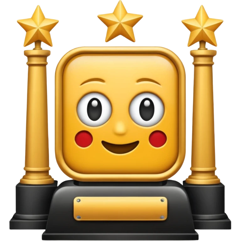 featuring achievements, films, and 100 views, in a style achievement emoji