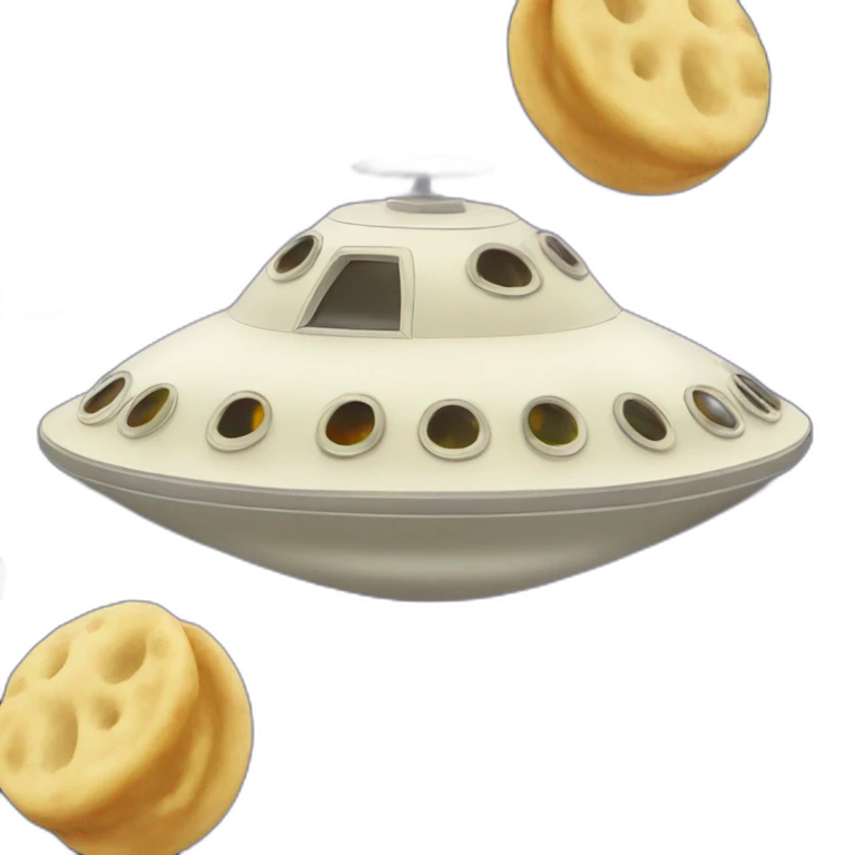 Flying saucer with dumplings emoji