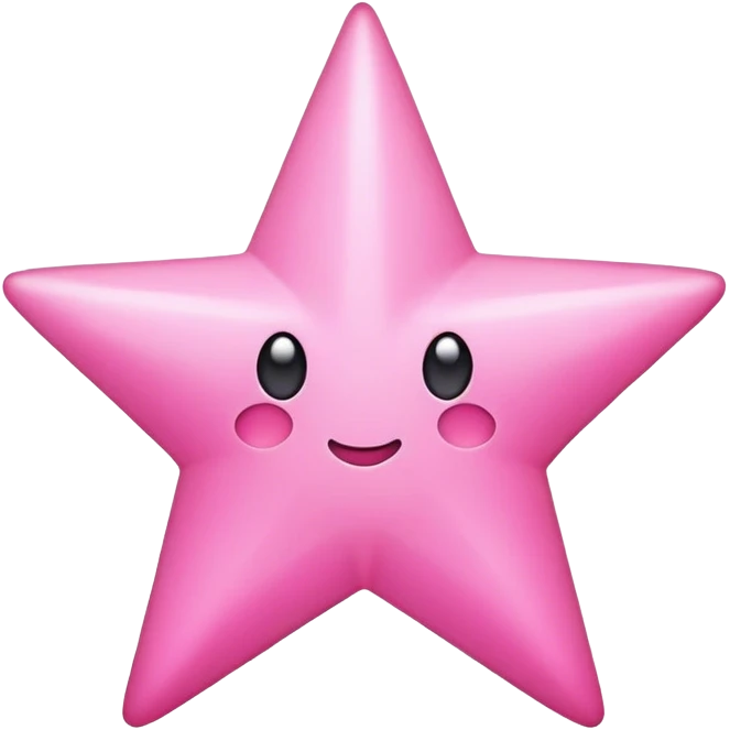 Pink star emoji