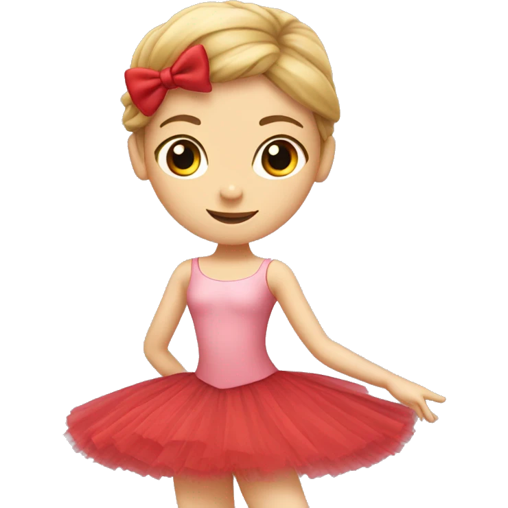 Red ballerine a emoji