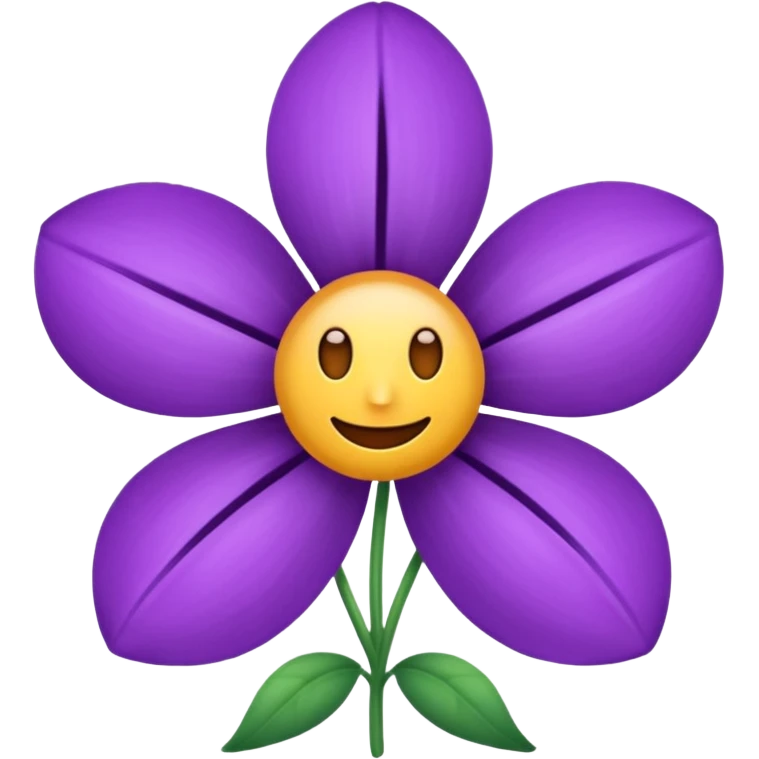 Emoji fleur violet emoji